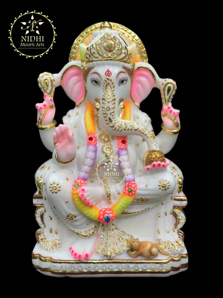 white marble ganesh